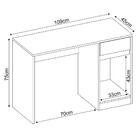 Mesa Para Computador Escrivaninha Office 1 Porta 1gaveta Mora