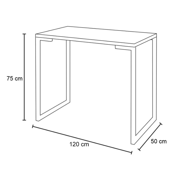 Mesa Para Computador Escrivaninha Porto 120cm Natura D Rossi Leroy Merlin