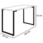 Mesa Para Computador Escrivaninha Porto 120cm Preto