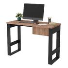 Mesa Para Computador Estilo Industrial Com Gaveta Chess F04 P