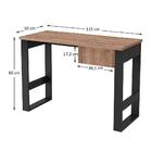 Mesa Para Computador Estilo Industrial Com Gaveta Chess F04 P