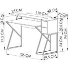 Mesa Para Computador Gamer 2 Gavetas Zed 4001 Pp