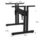 Mesa Para Computador Gamer Dupla Regulagem De Altura Tampos 1