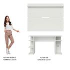 Mesa Para Computador Gamer E Painel Tv Madesa - Branco