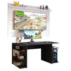 Mesa Para Computador Gamer E Painel Tv Madesa - Preto/branco