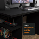 Mesa Para Computador Gamer Escrivaninha 9409 Madesa - Preto