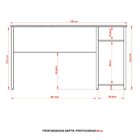 Mesa Para Computador Gamer Espaço Para 2 Monitores E Cpu Pret