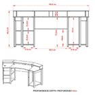 Mesa Para Computador Gamer Espaço Para 2 Monitores E Cpu Pret