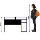 Mesa Para Computador Gamer Espaço Para 2 Monitores E Cpu Pret