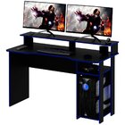 Mesa Para Computador Gamer Espaço Para 2 Monitores E Cpu Pret