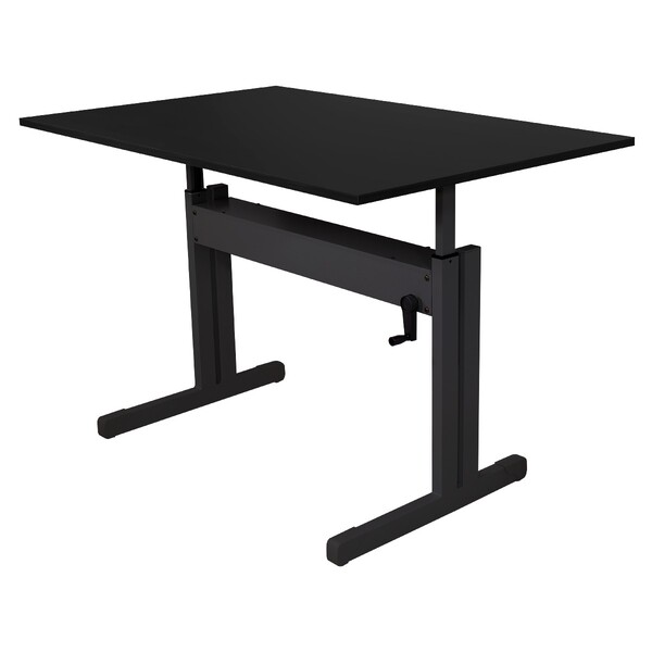 Mesa Para Computador Gamer Preta Com Regulagem De Altura Tamp