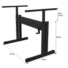 Mesa Para Computador Gamer Preta Com Regulagem De Altura Tamp