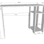 Mesa Para Computador Gamer Slim Escrivaninha 108cm Preto E Ve