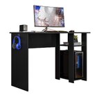 Mesa Para Computador Gamer Slim Escrivaninha Preto