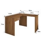 Mesa Para Computador Gávea Com Gaveta Em L - Pr Móveis