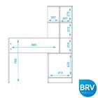 Mesa Para Computador Home Office 1 Gaveta Com Estante Branco