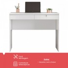 Mesa Para Computador Home Office 2 Gavetas Com Chave Branco -