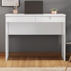 Mesa Para Computador Home Office 2 Gavetas Com Chave Branco -