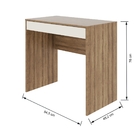 Mesa Para Computador - Home Office - New - Amêndoa Offwhite