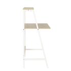 Mesa Para Computador Ladder Desk Cosco Home - Branco E Madeira