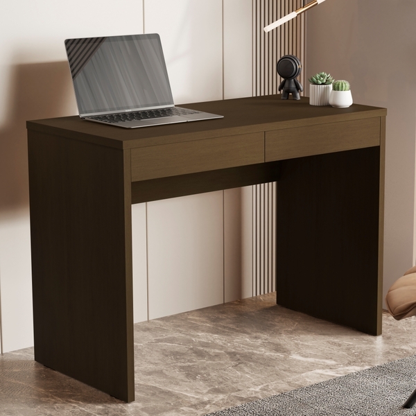 Mesa Para Computador Marvin Canela 2 Gavetas