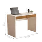 Mesa Para Computador Marvin Pérola Nature 2 Gavetas