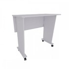 Mesa Para Computador Multiuso Dobrável Meli Com Rodízio Branc