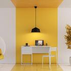 Mesa Para Computador Notebook 120cm 2 Gavetas Foster Branco -