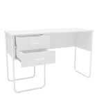 Mesa Para Computador Notebook 120cm 2 Gavetas Foster Branco -