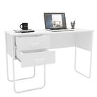 Mesa Para Computador Notebook 120cm 2 Gavetas Foster Branco -