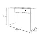 Mesa Para Computador Notebook Escrivaninha 101cm Dubai L03 Pr