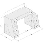 Mesa Para Computador Notebook Gamer Kyoto Preto/azul - Polito