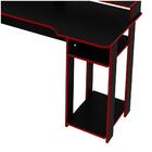 Mesa Para Computador Notebook Gamer Me4153 Preto/vermelho