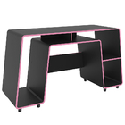 Mesa Para Computador Notebook Pc Gamer London P01 Preto Rosa