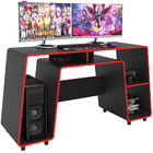 Mesa Para Computador Notebook Pc Gamer London P01 Preto Verme