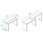 Mesa Para Computador Notebook Tampo Giratório Link B03 Branco