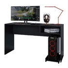 Mesa Para Computador Office Com Nicho Moscou Preto