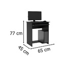Mesa Para Computador Pratica Preto – Ej Moveis