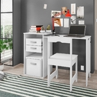 Mesa Para Computador Retrátil Com Cadeira Mouis Branco