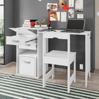 Mesa Para Computador Retrátil Com Cadeira Mouis Branco