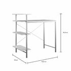 Mesa Para Computador Side Storage Desk Cosco Home - Branco E
