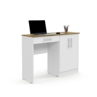 Mesa Para Computador Space Branco Com Nature Patrimar Móveis