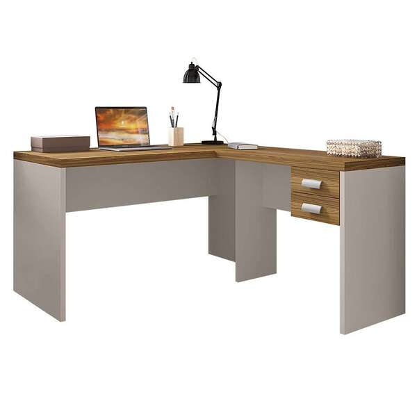 Mesa Para Computador Studio 2 Gv Freijó E Off White