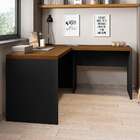 Mesa Para Computador Studio Nogueira E Preta