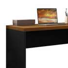 Mesa Para Computador Studio Nogueira E Preta