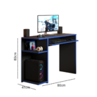 Mesa Para Computador Três Prateleira Escrivaninha Gamer  - Jm