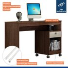 Mesa Para Computador Valdemóveis 120cm Giga Chocolate E Off W