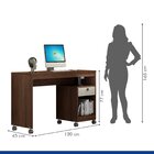 Mesa Para Computador Valdemóveis 120cm Giga Chocolate E Off W