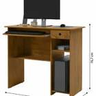 Mesa Para Computador Viena Freijó - Ej Moveis