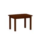 Mesa Para Cozinha 4 Lugares Madeira Maciça Castanho Nemargi